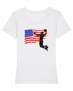 NBA USA Tricou mânecă scurtă guler larg fitted Damă Expresser