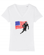 NFL USA Tricou mânecă scurtă guler V Damă Evoker