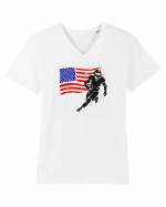 NFL USA Tricou mânecă scurtă guler V Bărbat Presenter