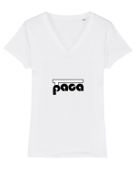 taca paca Tricou mânecă scurtă guler V Damă Evoker