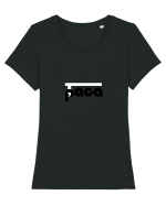 taca paca Tricou mânecă scurtă guler larg fitted Damă Expresser