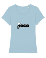 tzaca paca  Tricou mânecă scurtă guler larg fitted Damă Expresser
