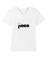 tzaca paca  Tricou mânecă scurtă guler V Bărbat Presenter