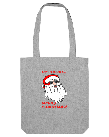 Santa  wishes you a Merry Christmas Heather Grey