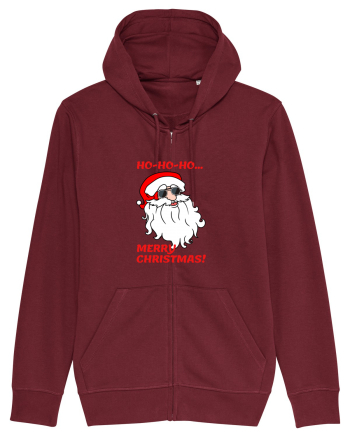Santa  wishes you a Merry Christmas Burgundy