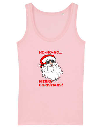 Santa  wishes you a Merry Christmas Cotton Pink