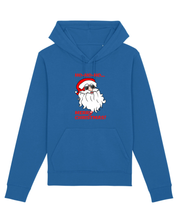 Santa  wishes you a Merry Christmas Royal Blue