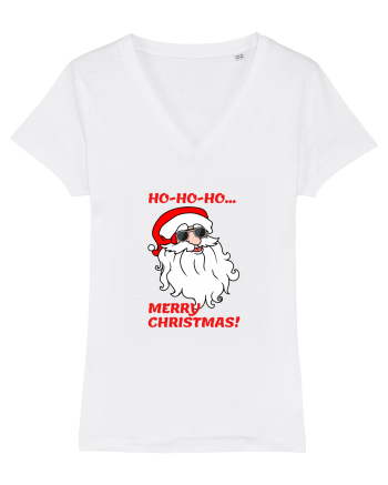 Santa  wishes you a Merry Christmas White