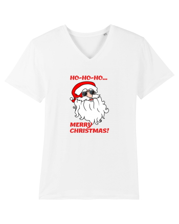 Santa  wishes you a Merry Christmas White