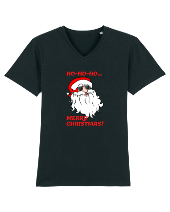 Santa  wishes you a Merry Christmas Black