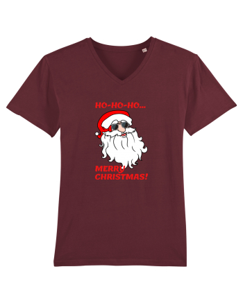 Santa  wishes you a Merry Christmas Burgundy
