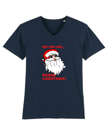 Santa  wishes you a Merry Christmas French Navy