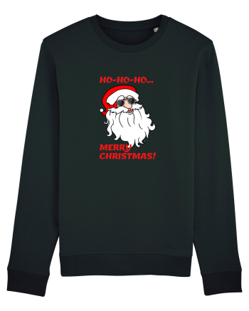 Santa  wishes you a Merry Christmas Black