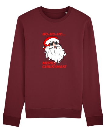 Santa  wishes you a Merry Christmas Burgundy