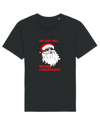 Santa  wishes you a Merry Christmas Black