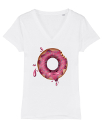 Little Donut Tricou mânecă scurtă guler V Damă Evoker