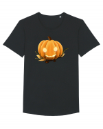 Halloween Pumpkin Tricou mânecă scurtă guler larg Bărbat Skater