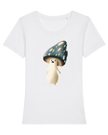 Blue Mushroom White
