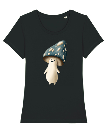 Blue Mushroom Black