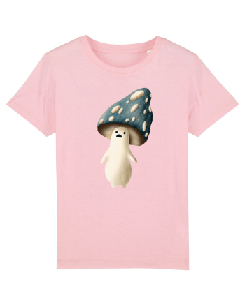 Blue Mushroom Cotton Pink