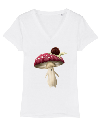 Red Mushroom White