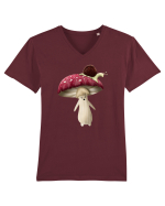 Red Mushroom Tricou mânecă scurtă guler V Bărbat Presenter