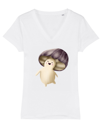 Purple Mushroom White