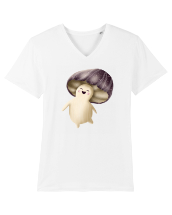 Purple Mushroom White