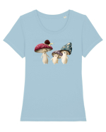 The Mushrooms Tricou mânecă scurtă guler larg fitted Damă Expresser