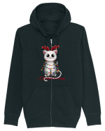 Christmas Kitty Hanorac cu fermoar Unisex Connector