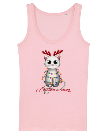 Christmas Kitty Cotton Pink