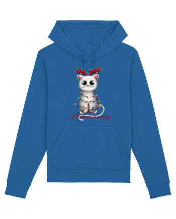 Christmas Kitty Royal Blue