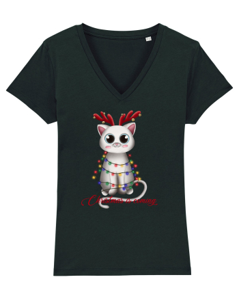 Christmas Kitty Black