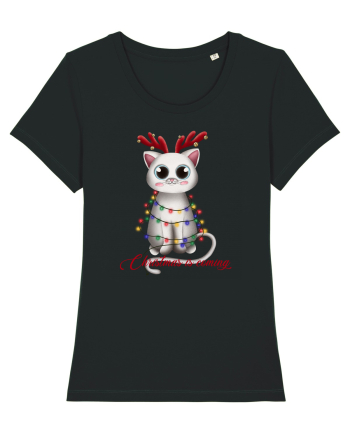 Christmas Kitty Black