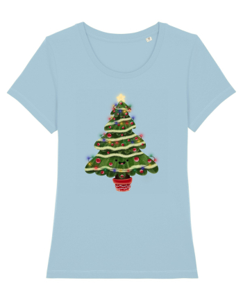 Christmas Tree Sky Blue