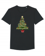 Christmas Tree Tricou mânecă scurtă guler larg Bărbat Skater