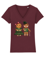 Mr. and Ms.  Cookie Tricou mânecă scurtă guler V Damă Evoker