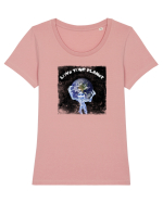 LOVE YOUR PLANET Tricou mânecă scurtă guler larg fitted Damă Expresser