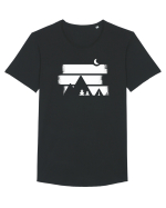 Cu Cortul - Aventura la Poalele Munților Tricou mânecă scurtă guler larg Bărbat Skater