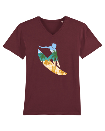 Beach Surfing Burgundy