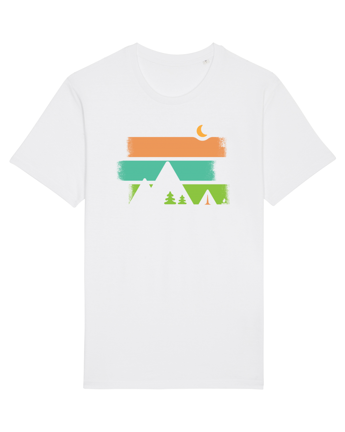 Tricou mânecă scurtă Unisex Rocker White