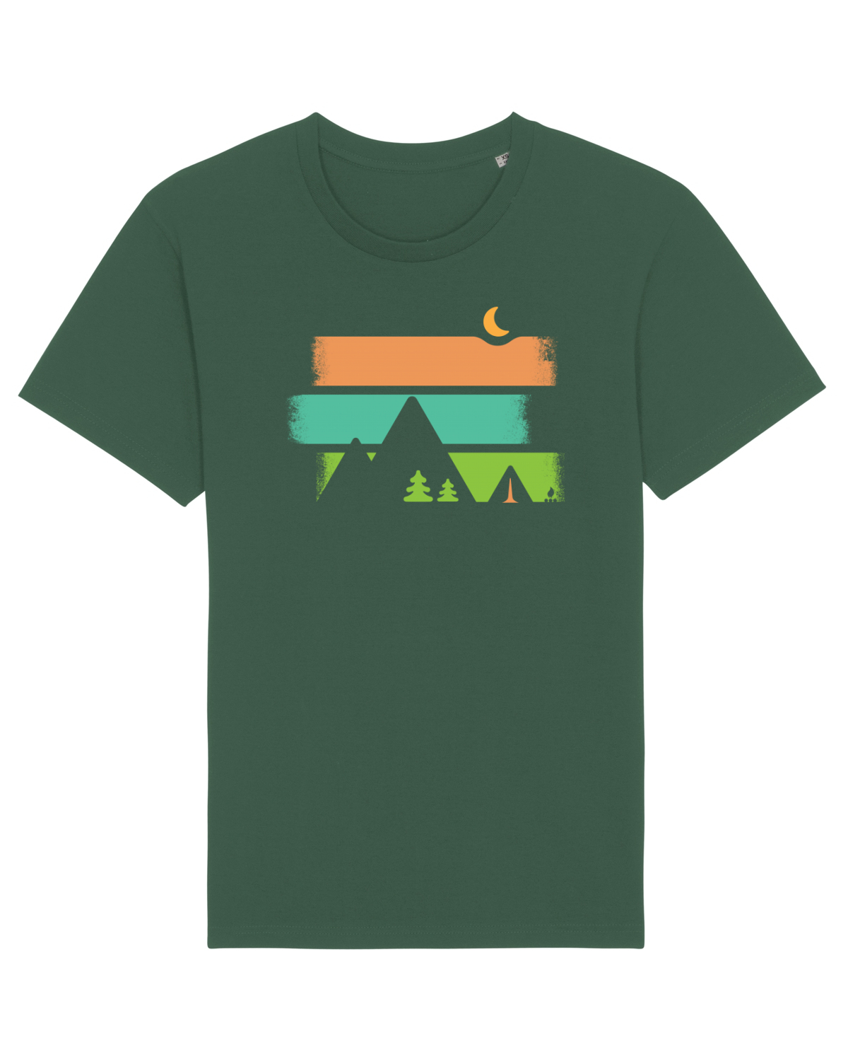 Tricou mânecă scurtă Unisex Rocker Bottle Green
