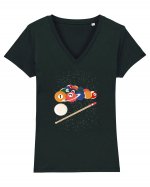 Billiard Space Tricou mânecă scurtă guler V Damă Evoker