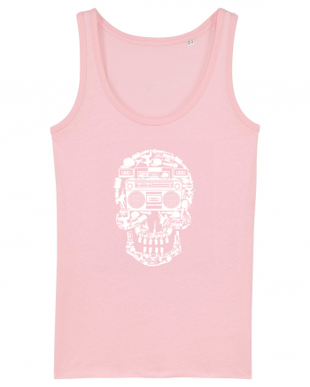 Retro Disco Skull Cotton Pink