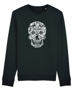 Retro Disco Skull Bluză mânecă lungă Unisex Rise