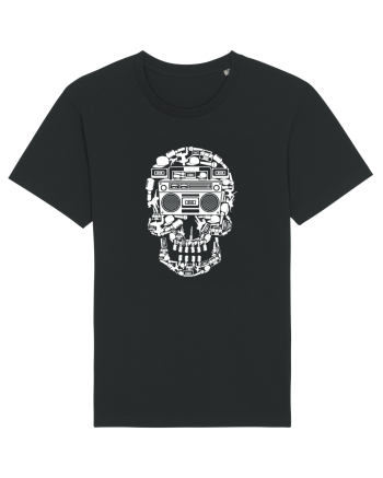 Retro Disco Skull Black
