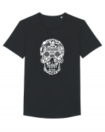 Retro Disco Skull Tricou mânecă scurtă guler larg Bărbat Skater