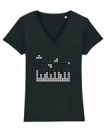 Remember Tetris Tricou mânecă scurtă guler V Damă Evoker