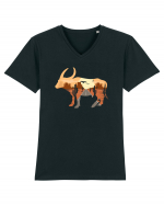 Desert Buffalo Tricou mânecă scurtă guler V Bărbat Presenter