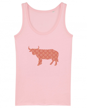 Ceramic Bull Cotton Pink